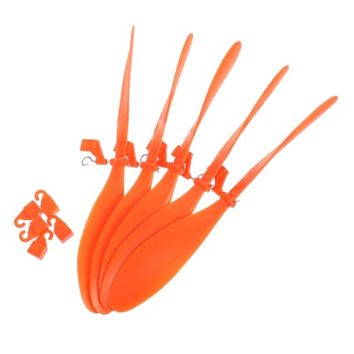HOMSFOU 5 Sätze Kleine Flugzeugteile Und Zubehör Kinderflugzeugteil Zubehör Für Flugzeugmodelle Modellbausätze Für Flugzeuge Kunststoff-flugzeugpropeller Flugzeugversorgung Orange Plastik von HOMSFOU