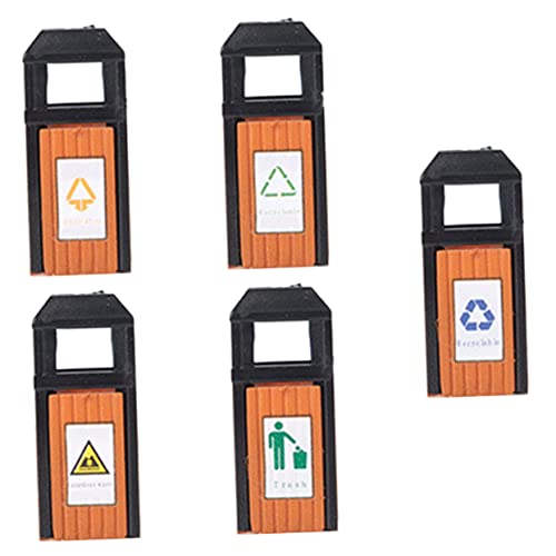 HOMSFOU 5 Stück Mini Abfallbehälter für Puppenhaus Dekoration Realistische Miniaturgröße für Sandtisch Szenen Zubehörteile für DIY Projekte HOMSFOU 5 Stück Mini Abfallbehälter für Puppenhaus Dekoration Realistische Miniaturgröße für Sandtisch Szenen Zubehörteile für DIY Projekte von HOMSFOU