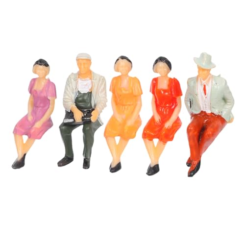 HOMSFOU 5 Stück Miniatur Figuren Sitzend Handbemalt Realistische Menschen für Architekturmodelle Dioramen Eisenbahn Landschaften HOMSFOU 5 Stück Miniatur Figuren Sitzend Handbemalt Realistische Menschen für Architekturmodelle Dioramen Eisenbahn Landschaften von HOMSFOU