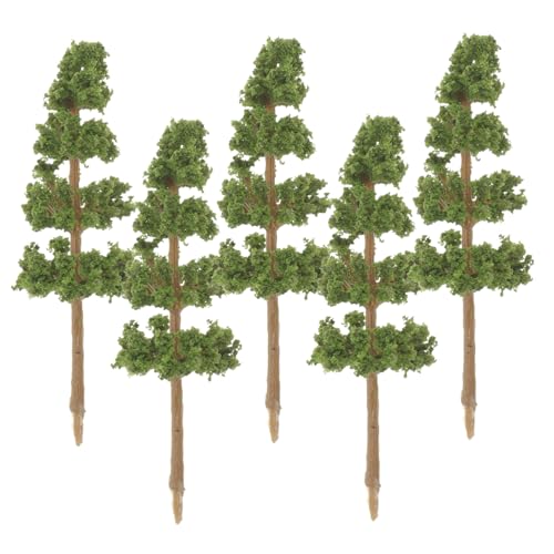 HOMSFOU 5 Stück Modellbaum simuliert Landschaftsbau Simulation blattlos Mini-Baummodell Mini-Bäume zum Basteln Modell Minibaum Baumschmuck künstlicher Baum Plastik Green von HOMSFOU