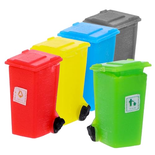 HOMSFOU 5 Stück Mülleimer Teile Realistische Modellfiguren für Miniaturhäuser Hochwertiges Zubehör für DIY Projekte Dekoration für Schreibtisch Zufällige Farbe HOMSFOU 5 Stück Mülleimer Teile Realistische Modellfiguren für Miniaturhäuser Hochwertiges Zubehör für DIY Projekte Dekoration für Schreibtisch Zufällige Farbe von HOMSFOU