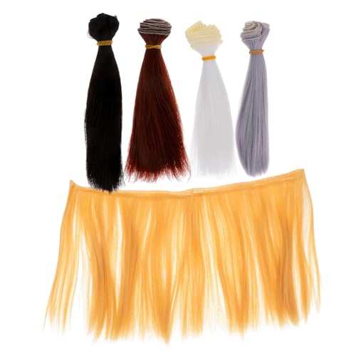 HOMSFOU 5 Stück Puppe Perücke Modepuppenperücken gerade Puppenperücken Synthetische Perücken für Puppen Puppenhaare selber Machen glattes Puppenhaar Handwerk Haar Plastik HOMSFOU 5 Stück Puppe Perücke Modepuppenperücken gerade Puppenperücken Synthetische Perücken für Puppen Puppenhaare selber Machen glattes Puppenhaar Handwerk Haar Plastik von HOMSFOU