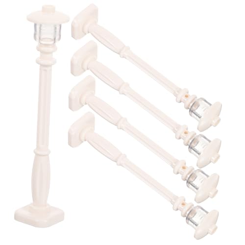 HOMSFOU 5 Stück Simulation Straßenlaterne Lampe Lichter Landschaft Mini Für Straßenlaternen Interessante Straßenlaternen Pädagogisches Plastik von HOMSFOU