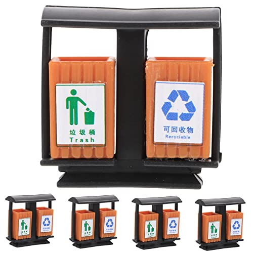HOMSFOU 5 Stück Teiliges Mini Mülltonnen Modell für Puppenhaus Realistische Abfallbehälter zur Dekoration von Mikrolandschaften und Sandtischprojekten für DIY Projekte und Szenen HOMSFOU 5 Stück Teiliges Mini Mülltonnen Modell für Puppenhaus Realistische Abfallbehälter zur Dekoration von Mikrolandschaften und Sandtischprojekten für DIY Projekte und Szenen von HOMSFOU
