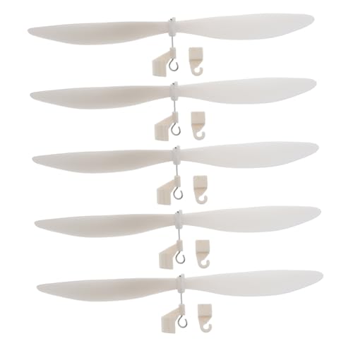 HOMSFOU 5 Stück Zubehör für Flugzeugmodelle Kunststoff-Flugzeugpropeller Ferngesteuerter Flugzeugpropeller Motorpropeller Propellerblätter Modellflugzeug-Propeller Mini-Propeller Abs Weiß HOMSFOU 5 Stück Zubehör für Flugzeugmodelle Kunststoff-Flugzeugpropeller Ferngesteuerter Flugzeugpropeller Motorpropeller Propellerblätter Modellflugzeug-Propeller Mini-Propeller Abs Weiß von HOMSFOU