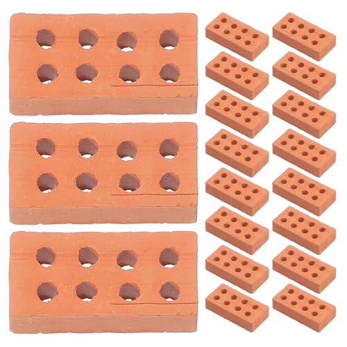 HOMSFOU 50 Stück DIY-Miniatur-Ziegelmodelle Simulation Von Mini-Ziegeln Zum Basteln Töpferton 0 78 X 0 39 X 0 19 Zoll HOMSFOU 50 Stück DIY-Miniatur-Ziegelmodelle Simulation Von Mini-Ziegeln Zum Basteln Töpferton 0 78 X 0 39 X 0 19 Zoll von HOMSFOU