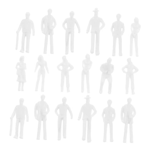 HOMSFOU 50 Stück Miniaturfiguren Unbemalte Modellfiguren Unbemalte Modellmenschen Stehende Miniaturmenschen Miniatur-menschenspielzeug Sandkastenleute Sandkastenfiguren Weiß Plastik HOMSFOU 50 Stück Miniaturfiguren Unbemalte Modellfiguren Unbemalte Modellmenschen Stehende Miniaturmenschen Miniatur-menschenspielzeug Sandkastenleute Sandkastenfiguren Weiß Plastik von HOMSFOU