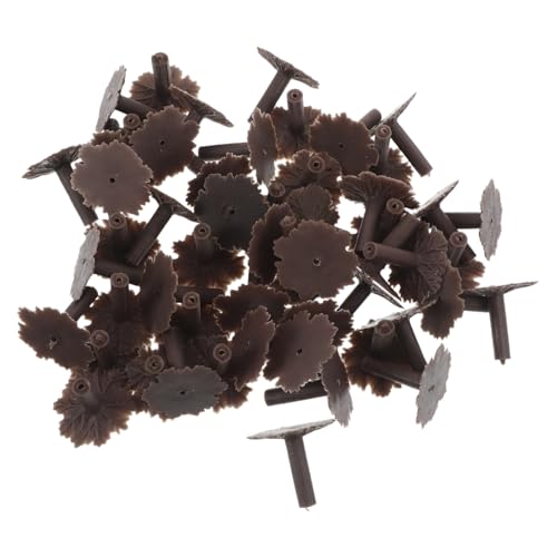 HOMSFOU 50 Stück Modellbaumfüße Mikro-landschaftsbaum Mikro-landschafts-sandtisch Architekturmodellbäume Basis DIY-mikrolandschaft Basis Von Miniaturbäumen Light Brown Plastik von HOMSFOU