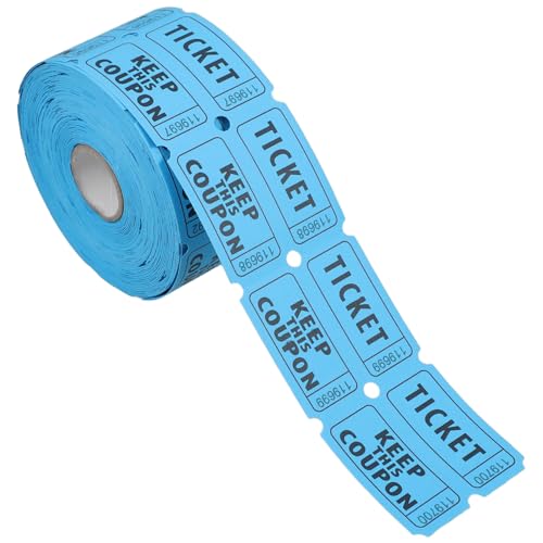 HOMSFOU 500 Stück Lottoscheine Auf Rolle Klassenzimmer Lose Tombola Los Spinner Lottoscheine Tombola Preise Los Für Tombolas Weihnachts Lose Himmelblau 170 G Doppel Offset Papier von HOMSFOU