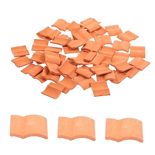 HOMSFOU 50Stücke Dachziegel Für Mikrolandschaften Dekorative Tondachfliesen Für Sandtisch Und Diorama Zubehör Für Puppenhäuser Und Gartenlandschaftsgestaltung HOMSFOU 50Stücke Dachziegel Für Mikrolandschaften Dekorative Tondachfliesen Für Sandtisch Und Diorama Zubehör Für Puppenhäuser Und Gartenlandschaftsgestaltung von HOMSFOU
