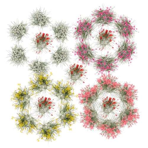 HOMSFOU 5Stücke Künstlicher Cluster Miniaturblumen für Micro Landschaftsdekoration für Gartenarbeit und Modellbau Szenarien von HOMSFOU