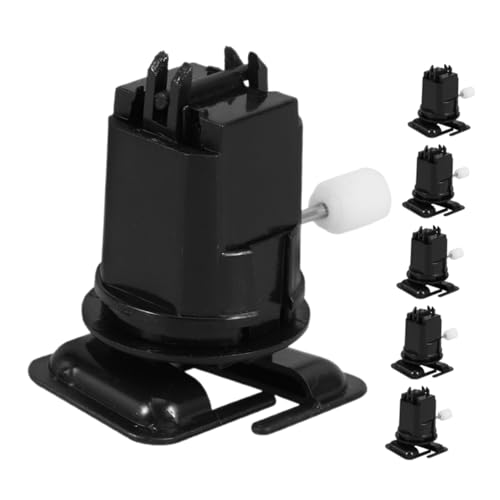 HOMSFOU 6 Stück Bewegungsspielzeug Roboterspielzeug Vintage Aufziehspielzeug Roboter Aufziehspielzeugteile Roboterlaufteile Abs Schwarz von HOMSFOU