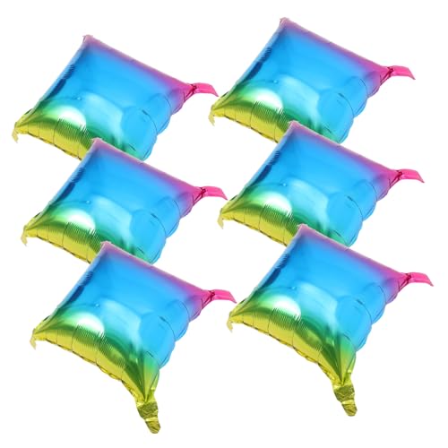 HOMSFOU 6 Stück Gradientenballons Folienballon Aluminiumballons kleine Luftballons quadratischer Ballon Geburtstagsballons aus Aluminium Alles zum Jubiläumsballons Aluminiumfolie HOMSFOU 6 Stück Gradientenballons Folienballon Aluminiumballons kleine Luftballons quadratischer Ballon Geburtstagsballons aus Aluminium Alles zum Jubiläumsballons Aluminiumfolie von HOMSFOU