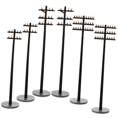 HOMSFOU 6 Stück Mini-Telefonmast z Stangen Sandkasten gefälschte Telegrafenmastmodelle Miniatur-Telegrafenmast Mini-Gartenversorgung Mikro-Landschafts-Sandtisch- DIY-Versorgung Abs HOMSFOU 6 Stück Mini-Telefonmast z Stangen Sandkasten gefälschte Telegrafenmastmodelle Miniatur-Telegrafenmast Mini-Gartenversorgung Mikro-Landschafts-Sandtisch- DIY-Versorgung Abs von HOMSFOU