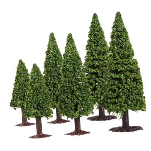 HOMSFOU 6 Stück Modellkiefer Kiefernfigur Topiary Künstliche Kiefer Landschaft N Schuppenbäume Miniatur Eisenbahnbaum Für Modellbäume Modell Zeder Puppenhaus-Baum-Modell Grün Plastik HOMSFOU 6 Stück Modellkiefer Kiefernfigur Topiary Künstliche Kiefer Landschaft N Schuppenbäume Miniatur Eisenbahnbaum Für Modellbäume Modell Zeder Puppenhaus-Baum-Modell Grün Plastik von HOMSFOU
