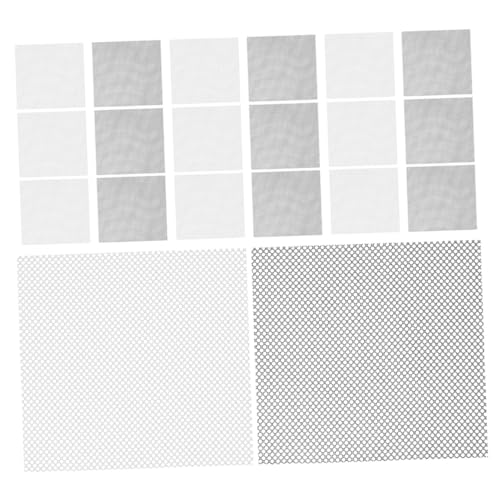 HOMSFOU 60 Stück Augennetz Stoff für Masken DIY Atmungsaktives Schwarzes und Weißes Mesh-gewebe Leicht Zuschneidbar Vielseitig für Fursuit Cosplay und Kostümzubehör von HOMSFOU