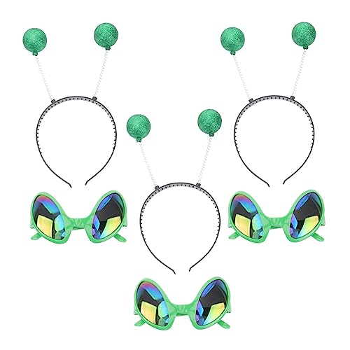 HOMSFOU 6st Außerirdische Brille Alien-kostümzubehör Modebrillen Marskopf Boppers Halloween-kopfschmuck Außerirdischer Kopfschmuck Alien-brille Alien-haarreifen Cosplay Plastik Maske Kind HOMSFOU 6st Außerirdische Brille Alien-kostümzubehör Modebrillen Marskopf Boppers Halloween-kopfschmuck Außerirdischer Kopfschmuck Alien-brille Alien-haarreifen Cosplay Plastik Maske Kind von HOMSFOU