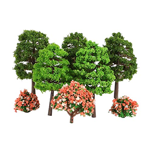 HOMSFOU 70 Stück Miniaturbaum Dekoration Simulationspflanze für Feengarten Landschaftsdekoration Langlebig mit Sockel für Sandkastenszenarien HOMSFOU 70 Stück Miniaturbaum Dekoration Simulationspflanze für Feengarten Landschaftsdekoration Langlebig mit Sockel für Sandkastenszenarien von HOMSFOU