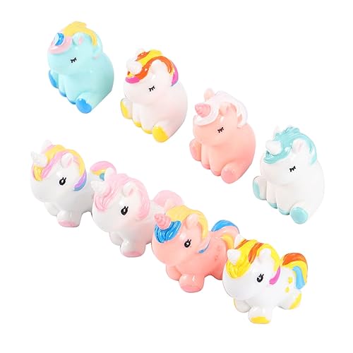 HOMSFOU 8 Stück Teiliges Einhorn Figuren Harz Miniatur Deko für Aquarien und Wohnräume HOMSFOU 8 Stück Teiliges Einhorn Figuren Harz Miniatur Deko für Aquarien und Wohnräume von HOMSFOU