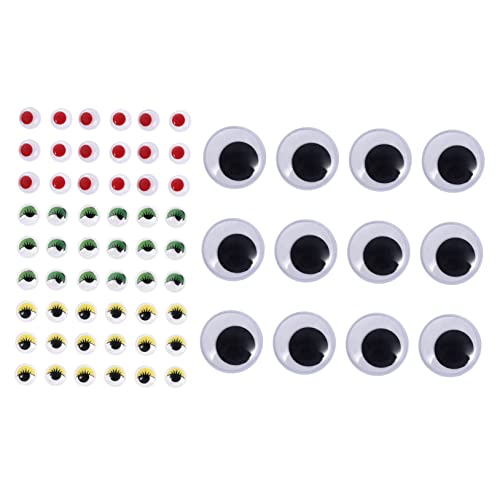 HOMSFOU DIY Bastelset für Wackelaugen Selbstklebende Tieraugen Bunte Augen mit Wimpern Schwarze Augen für Puppen für Kreative Bastelprojekte und Eltern Aktivitäten HOMSFOU DIY Bastelset für Wackelaugen Selbstklebende Tieraugen Bunte Augen mit Wimpern Schwarze Augen für Puppen für Kreative Bastelprojekte und Eltern Aktivitäten von HOMSFOU