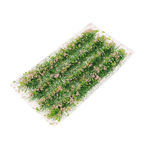 HOMSFOU DIY Sandtisch Landschaftsmaterialien Künstliche Mini Gras Blumencluster Für Modellbau Und Puppenhaus Blüten Und Grünflächen Für Projekte von HOMSFOU