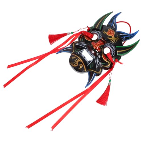 HOMSFOU Leichte Handbemalte Tempelmarkt Maske Atmungsaktive Karnevalsdekoration Bunte Fair Maske für Cosplay Maskenfest Accessoire Komfortable Party Requisite für Wanddeko HOMSFOU Leichte Handbemalte Tempelmarkt Maske Atmungsaktive Karnevalsdekoration Bunte Fair Maske für Cosplay Maskenfest Accessoire Komfortable Party Requisite für Wanddeko von HOMSFOU