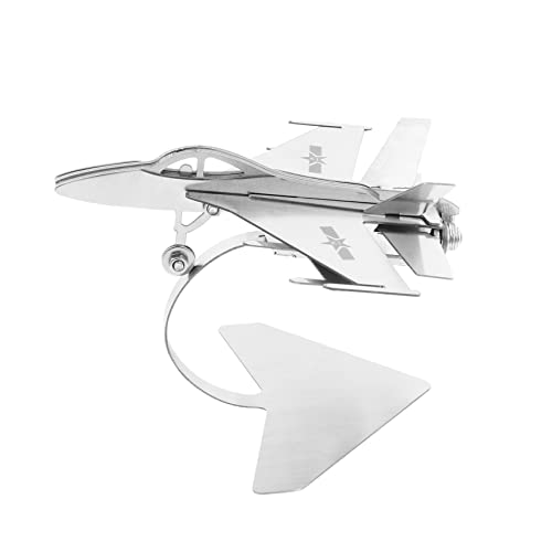 HOMSFOU Metall Kampfflugzeugmodell Stabiles Desktop Ornament mit Abnehmbaren Flügeln und Basis Langlebig und Dekorativ für Wohnzimmer Büro HOMSFOU Metall Kampfflugzeugmodell Stabiles Desktop Ornament mit Abnehmbaren Flügeln und Basis Langlebig und Dekorativ für Wohnzimmer Büro von HOMSFOU