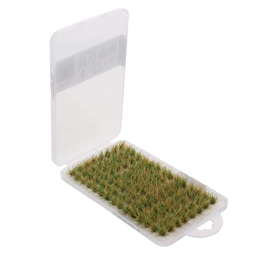 HOMSFOU Miniatur Grasbüschel Modellbau Statisch Naturgetreu Langlebig für Eisenbahn Landschaft Diorama Gartendeko DIY Micro Landschaft von HOMSFOU