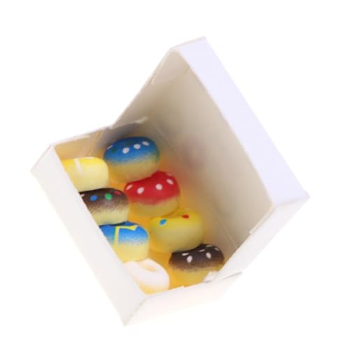HOMSFOU Miniatur-küchen-backspielzeug Aus Harz Kleines Mini-lebensmittelspielzeug Mit Realistischen Spiellebensmitteln Wie Donuts Für Puppenhaus-Dekoration Und von HOMSFOU