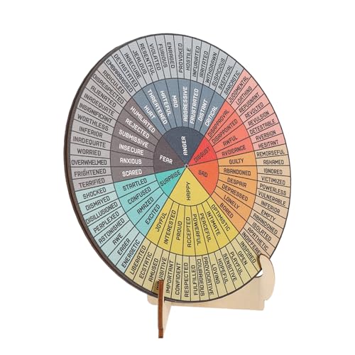 HOMSFOU Psychische Gesundheit Ornamente Stimmungsmessdiagramm Feeling Radwand Hängen Beruhigungsgefühle Raddiagramm Gefühle Chart Desk Ornament Emotion Wheel Holz HOMSFOU Psychische Gesundheit Ornamente Stimmungsmessdiagramm Feeling Radwand Hängen Beruhigungsgefühle Raddiagramm Gefühle Chart Desk Ornament Emotion Wheel Holz von HOMSFOU
