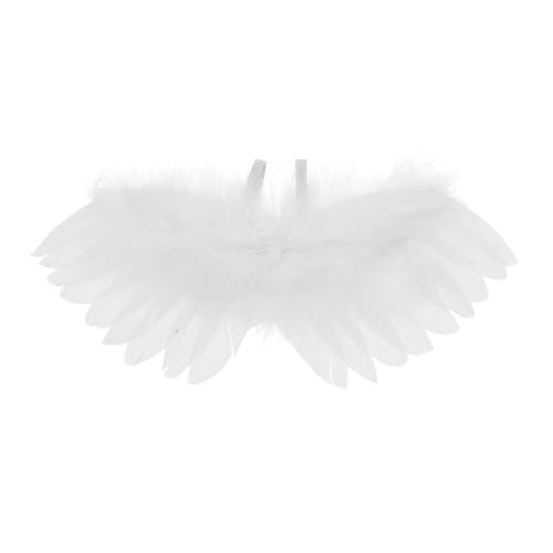HOMSFOU Puppenkleidungszubehör Schmetterlingsflügel für Hunde Krähenflügel schmetterlingsflügel Kleinkind Amor-Kostümzubehör Flügel Erwachsene Frauen Entenfeder Weiß HOMSFOU Puppenkleidungszubehör Schmetterlingsflügel für Hunde Krähenflügel schmetterlingsflügel Kleinkind Amor-Kostümzubehör Flügel Erwachsene Frauen Entenfeder Weiß von HOMSFOU