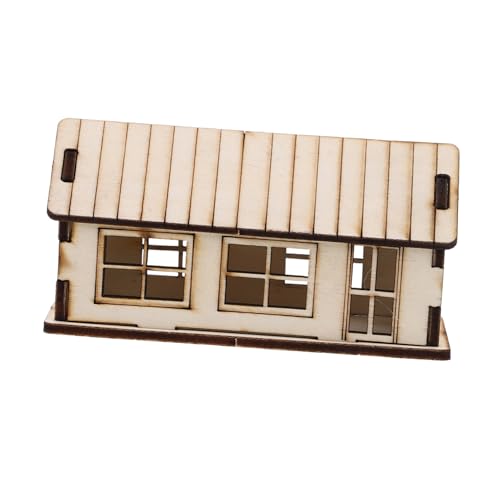 HOMSFOU Sandtischhaus Bauen holzspielzeug Miniaturhaus kleine Häuser zum Basteln unfertiges Holzhandwerk Bausatz Hausspielzeug Miniaturhäuser zum Basteln hölzern Beige HOMSFOU Sandtischhaus Bauen holzspielzeug Miniaturhaus kleine Häuser zum Basteln unfertiges Holzhandwerk Bausatz Hausspielzeug Miniaturhäuser zum Basteln hölzern Beige von HOMSFOU