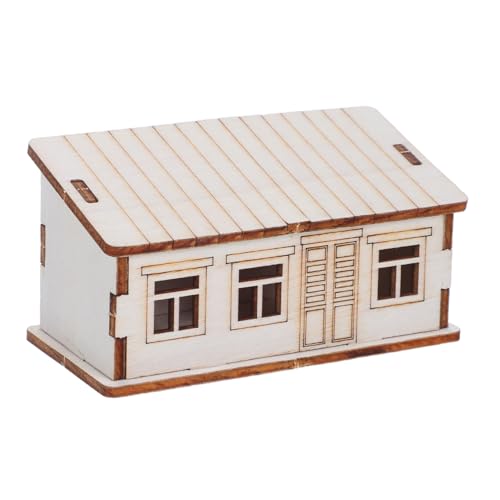 HOMSFOU Unfertiges Holzhaus Modellbausatz Kleine Holzblockhütte DIY Holzhaus zum Bemalen Weihnachtsdeko Tischmittelpunkt Charmantes Miniaturhaus HOMSFOU Unfertiges Holzhaus Modellbausatz Kleine Holzblockhütte DIY Holzhaus zum Bemalen Weihnachtsdeko Tischmittelpunkt Charmantes Miniaturhaus von HOMSFOU