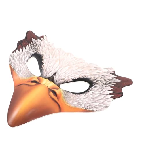 HOMSFOU Halloween-3D-Tiermaske Maskerade-Cosplay-Requisiten Partymaske Möwenmaske Halloweenkostüm -Design-Maske dekorative Halloween-Maske bilden Gesichtsmaske Vögel Kleidung Pu von HOMSFOU