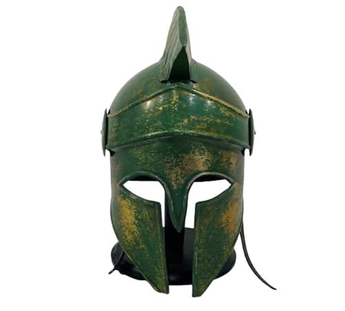 HOMYZ Mittelalter altgriechischer Spartaner Korinthischer Helm Typ Krieger Antiker König Leonidas Antiker Krieg Korinthischer Helm mit Ständer Halloween von HOMYZ