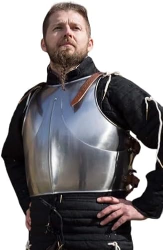 HOMYZ Mittelalterliche 18ga Stahl Milanaise LARP Armor Knight Cuirass Battle Ready Krieger Brustpanzer Brustpanzer Jacke Silber Politur HOMYZ Mittelalterliche 18ga Stahl Milanaise LARP Armor Knight Cuirass Battle Ready Krieger Brustpanzer Brustpanzer Jacke Silber Politur von HOMYZ