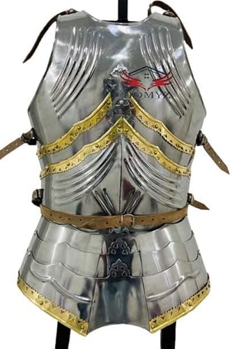 HOMYZ Mittelalterliche Ritter-Jousting-Körperpanzerjacke Kürass 18 Gauge Replik Halloween-Kostüm, rustikale Vintage-Heimdekoration, Geschenke HOMYZ Mittelalterliche Ritter-Jousting-Körperpanzerjacke Kürass 18 Gauge Replik Halloween-Kostüm, rustikale Vintage-Heimdekoration, Geschenke von HOMYZ