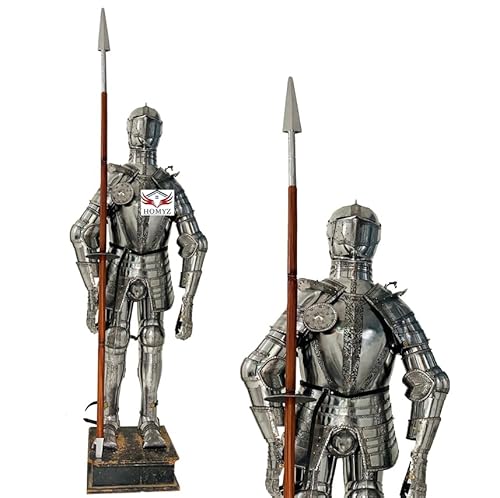 HOMYZ Mittelalterlicher Ritter-Anzug, tragbar, Ganzkörper-Rüstung, Kampfkrieger, Kreuzritter-Anzug, funktional, tragbar für Cosplays, SCA LARP, Halloween-Kostüm als Geschenk HOMYZ Mittelalterlicher Ritter-Anzug, tragbar, Ganzkörper-Rüstung, Kampfkrieger, Kreuzritter-Anzug, funktional, tragbar für Cosplays, SCA LARP, Halloween-Kostüm als Geschenk von HOMYZ