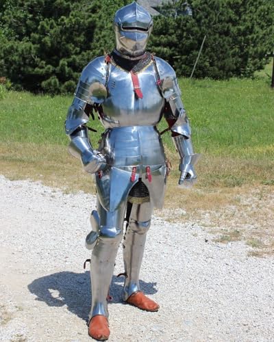 HOMYZ Mittelalterlicher Ritter-Fantasie-Anzug, Cosplay, Gothic-Anzug, Rüstung, Cosplay, tragbar, LARP, Reenactments, Rüstungskostüm von HOMYZ