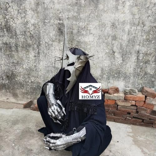 HOMYZ Mittelalterliches Nazgul Hexenkönig voller Rüstung Herr der Ringe Rüstung Cosplay LOTR Halloween-Kostüm HOMYZ Mittelalterliches Nazgul Hexenkönig voller Rüstung Herr der Ringe Rüstung Cosplay LOTR Halloween-Kostüm von HOMYZ