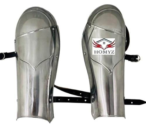 HOMYZ Mittelalterliches Ritter-Beinschutz-Set, tragbare funktionelle Rüstung, Armschienen und Beinschienen für Cosplay, weibliche Dame Rüstung von HOMYZ