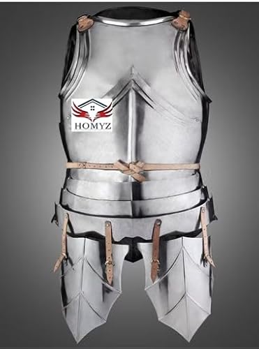 HOMYZ Oberkörperpanzer aus Stahl, Brustpanzer, Cuirass-Jacke, mittelalterliche Plattenrüstung für LARP und Reenactment Cuirass für LARP Kampfjacke HOMYZ Oberkörperpanzer aus Stahl, Brustpanzer, Cuirass-Jacke, mittelalterliche Plattenrüstung für LARP und Reenactment Cuirass für LARP Kampfjacke von HOMYZ