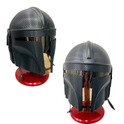 Steel Mandalorian Helmet Black Polish Armor Costume Theater Role-Play Armor Helmet von HOMYZ