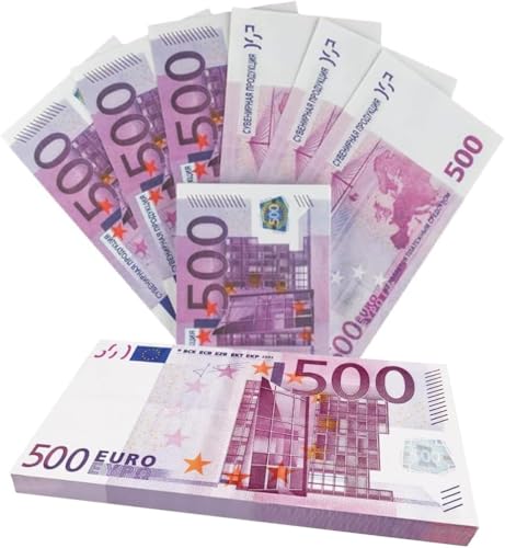 150 Blätter Spielgeld, Fake Geld, Spielgeld Scheine, Spiel Geld, Movie Money, 150 x €500 Euro Spielgeld Scheine, für Party, Theater & Spielzwecke, 150-Teilig, Kaufmannsladen Spielgeld 150 Blätter Spielgeld, Fake Geld, Spielgeld Scheine, Spiel Geld, Movie Money, 150 x €500 Euro Spielgeld Scheine, für Party, Theater & Spielzwecke, 150-Teilig, Kaufmannsladen Spielgeld von HONGECB