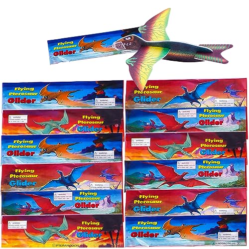 24 Stück Dinosaurier Gleitflugzeuge Set, Styropor-Flieger, Styroporflugzeuge, Gleitflugzeuge für Kinder, Gleiter Flieger, Styroporflieger, Flieger Wurfgleiter, Mitgebsel Überraschung, Einzeln Verpackt 24 Stück Dinosaurier Gleitflugzeuge Set, Styropor-Flieger, Styroporflugzeuge, Gleitflugzeuge für Kinder, Gleiter Flieger, Styroporflieger, Flieger Wurfgleiter, Mitgebsel Überraschung, Einzeln Verpackt von HONGECB
