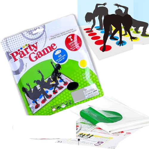 HONGECB Balance Floor Spiel Pad Mat, Twisting Spiele, Bodenspiel mit Spielmatte, Twisting Game für Kinder & Erwachsene, Teamspiel, lustiges Spiel für Kindergeburtstage, 2-4 Personen von HONGECB
