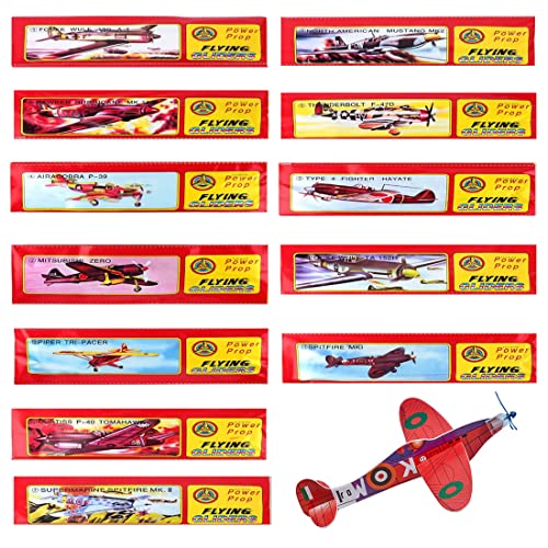 HONGECB Gleitflugzeuge Set, Styroporflieger Set, Einzeln Verpackten Styropor Segelflugzeuge, Styroporflieger, für Kindergeburtstag Gastgeschenke, 12 Stück von HONGECB