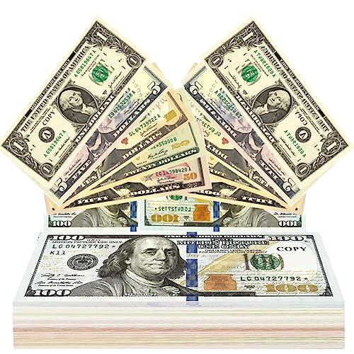 HONGECB Spielgeld Set - 120 Blätter Dollar Prop Money, Copy Money für Kinder Kaufladen, $3,760 Full Print Old Style Scheine, 20 x 1$, 5$, 10$, 20$, 50$, 100$ HONGECB Spielgeld Set - 120 Blätter Dollar Prop Money, Copy Money für Kinder Kaufladen, $3,760 Full Print Old Style Scheine, 20 x 1$, 5$, 10$, 20$, 50$, 100$ von HONGECB
