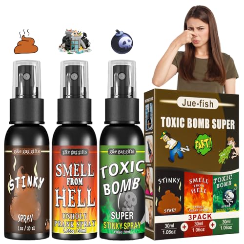 HONGECB Starkes Spray, Kaka-Spray, Kaka-Spray, Wachsspray, extrem leistungsstark, für und Erwachsene, schlechter Geruch, extrem langlebig, tolles Geschenk für Kinder und Erwachsene, 30 ml x 3 Stück HONGECB Starkes Spray, Kaka-Spray, Kaka-Spray, Wachsspray, extrem leistungsstark, für und Erwachsene, schlechter Geruch, extrem langlebig, tolles Geschenk für Kinder und Erwachsene, 30 ml x 3 Stück von HONGECB