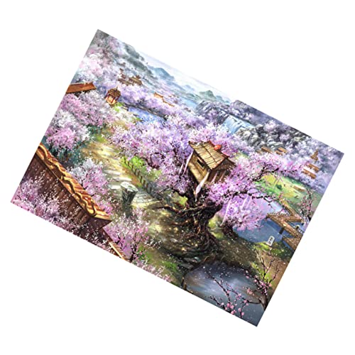 HONITANO 1 Satz 1000 Stück Holzrätsel Baum Puzzle Erwachsene Mystiker Kirsche Bausätze Bambus von HONITANO